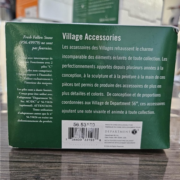 SOLD - Department 56 Snowman Street Lights (Set of 2) - Picture 3 of 8